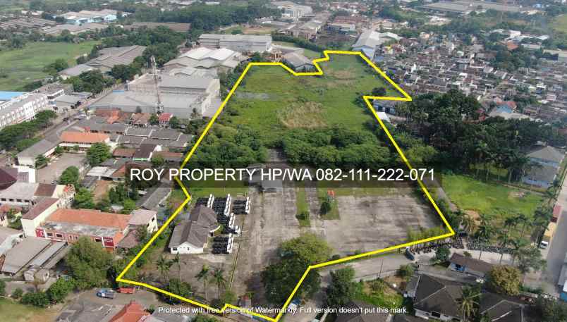 dijual tanah jl stpi curug kadu jaya