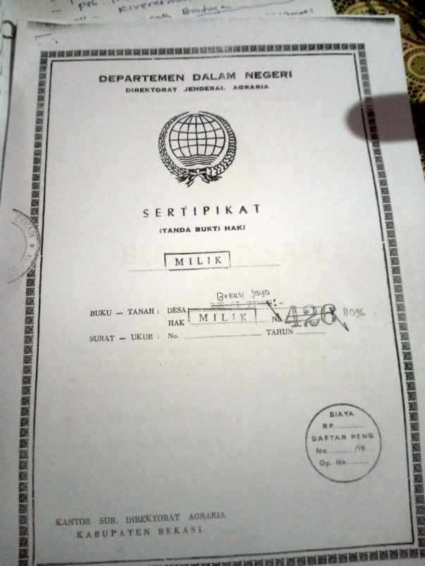dijual tanah jln kh agus sakim