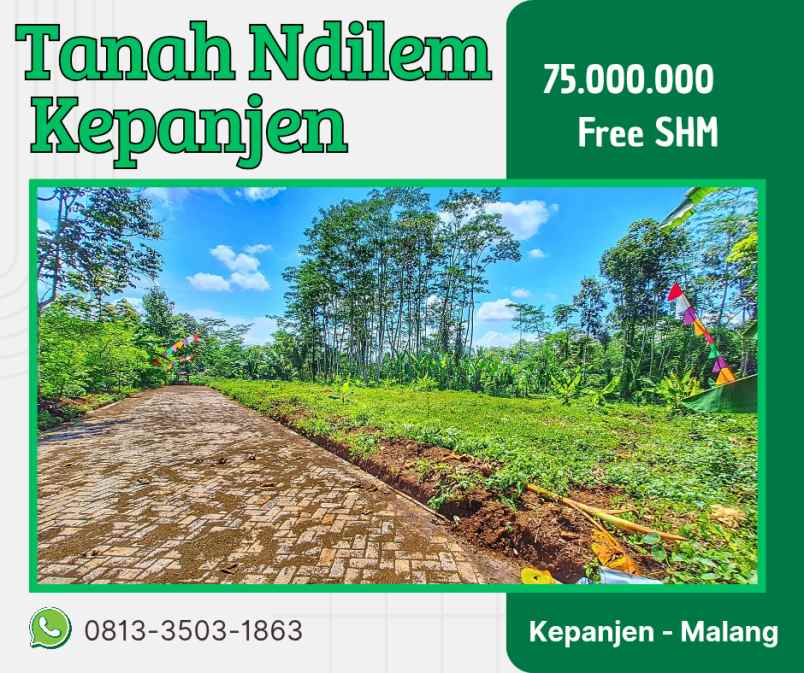 dijual tanah kepanjen daerah ndilem