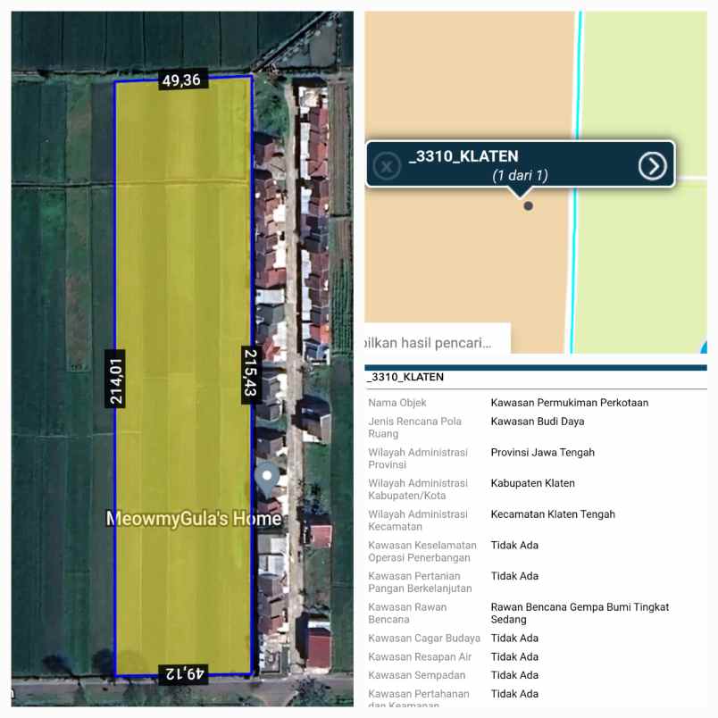 dijual tanah klaten kota