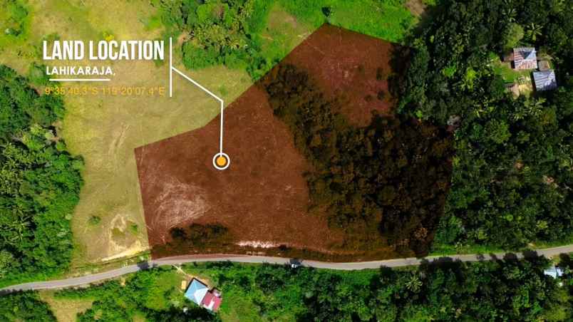 dijual tanah lahikaraja parirara rua