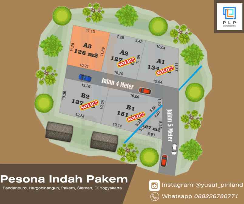 dijual tanah pandanpuro hargobinangun