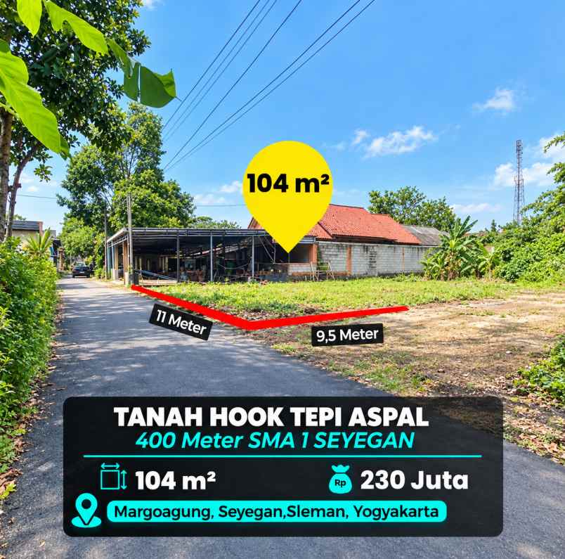 dijual tanah seyegan