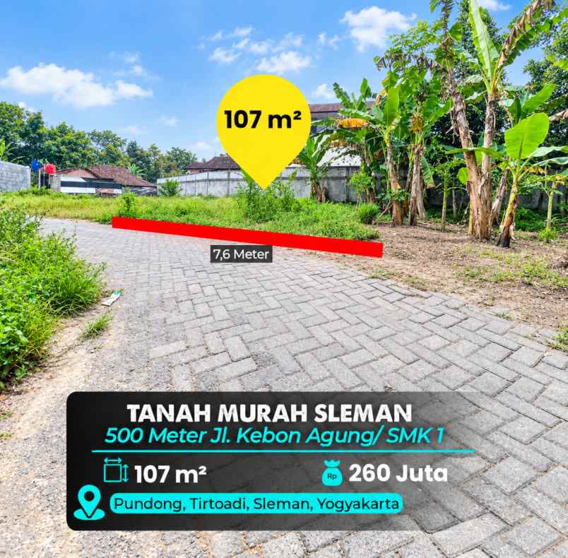 dijual tanah sleman
