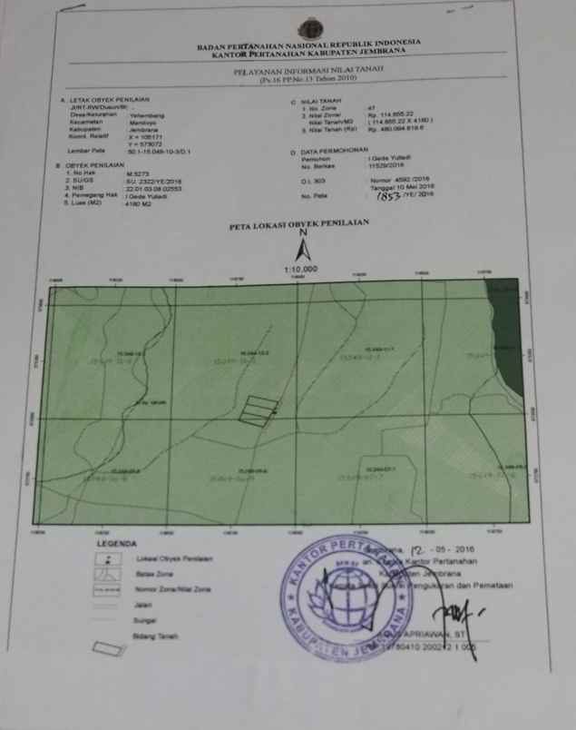 dijual tanah untuk villa dekat pantai