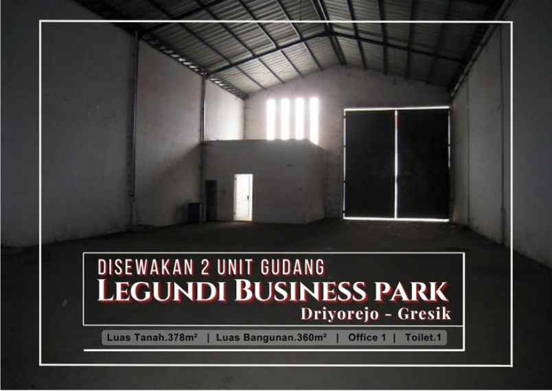 disewakan ruko gudang kantor legundi business park