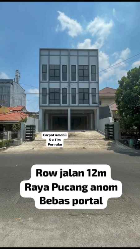 disewakan ruko gudang kantor pucang anom