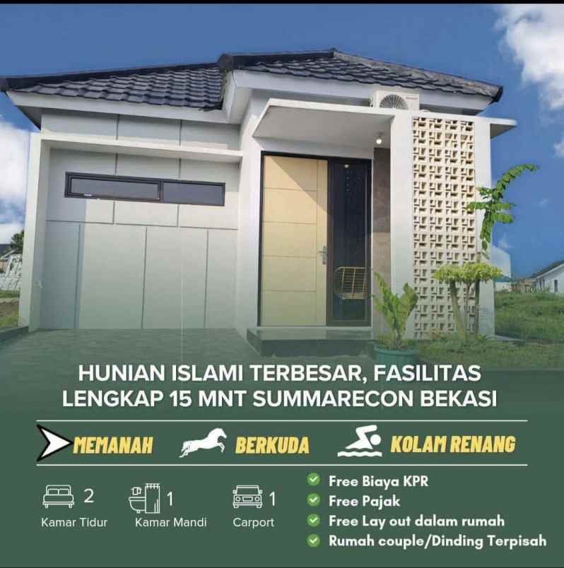 hunian berkonsep islam terbesar diutara bekasi