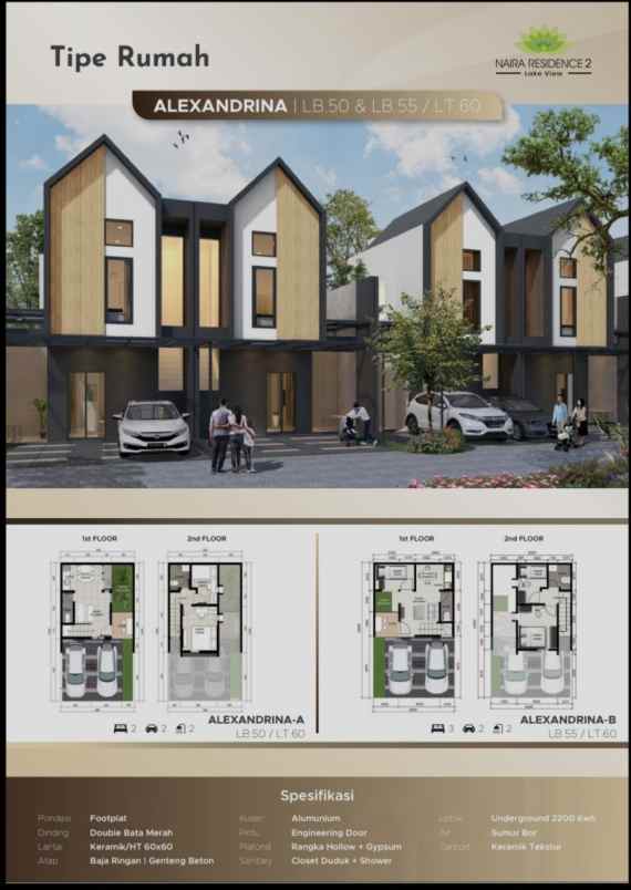 hunian millenials design cantik nempel bsd