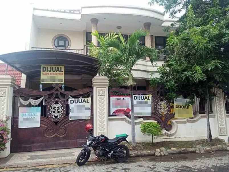 jual rumah mewah di jalan lebak indah regency surabaya