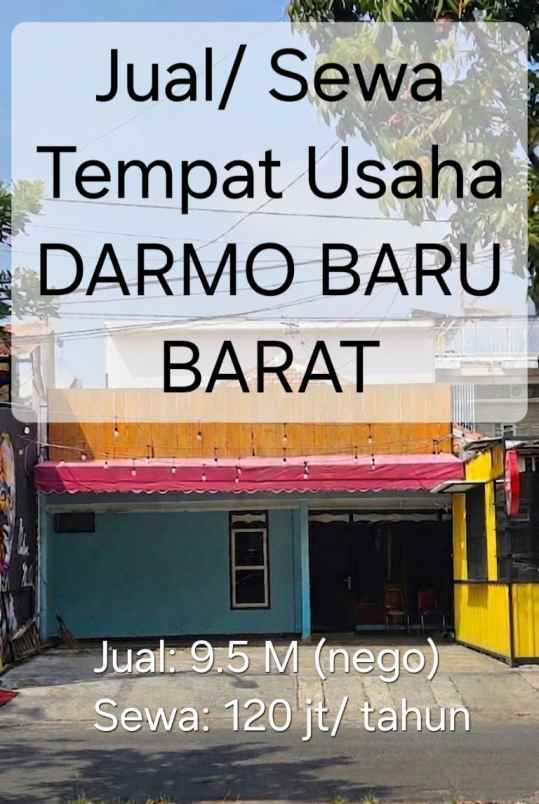 jual sewa tempat usaha lokasi strategis harga murah