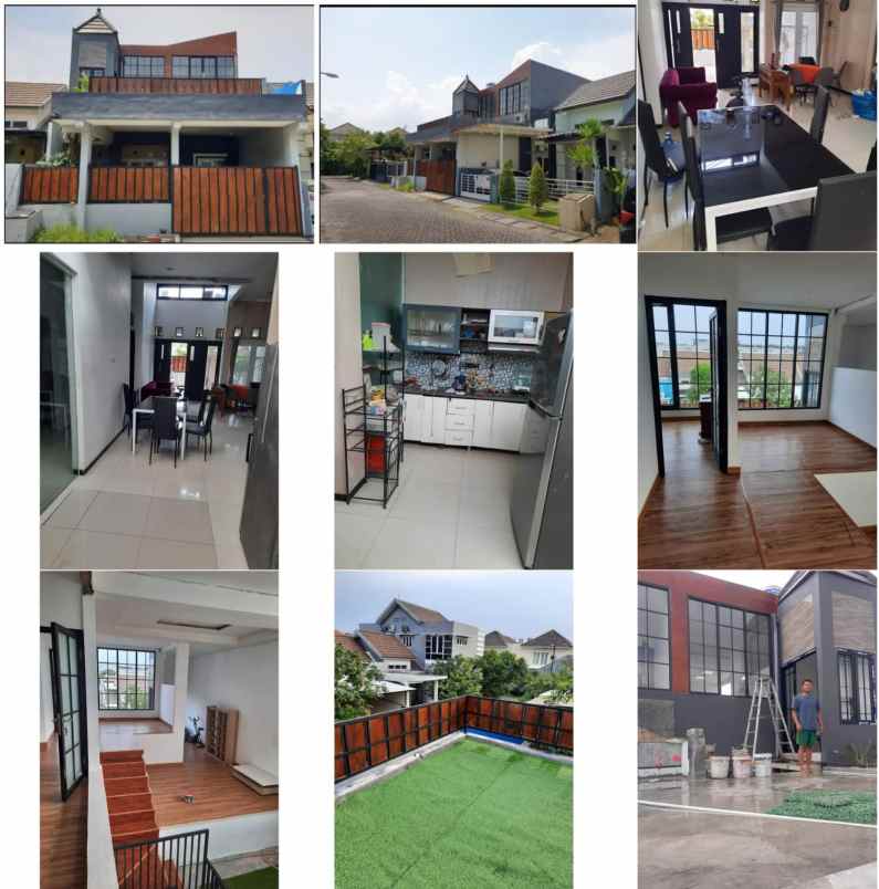 rumah 2 1 2 lantai taman rivera regency rungkut