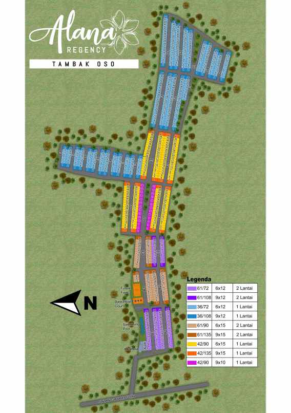 rumah alana regency tambak oso