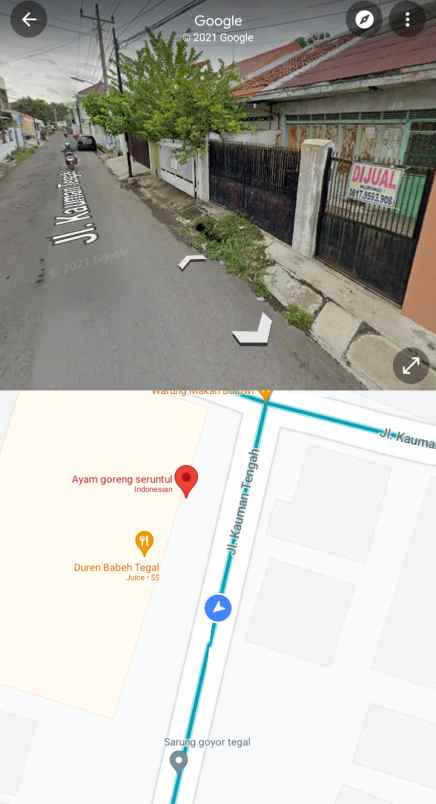 rumah besar tengah kota tegal