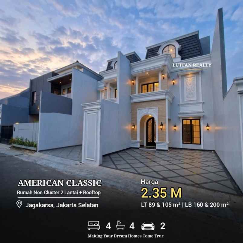 rumah jagakarsa american classic non cluster
