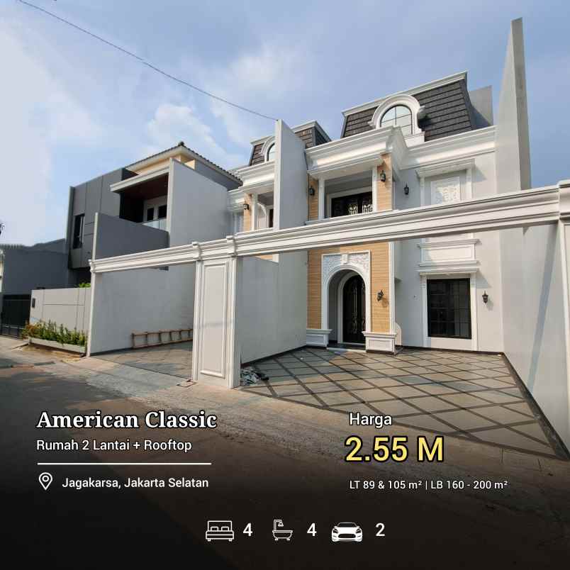 rumah jagakarsa american classic non cluster