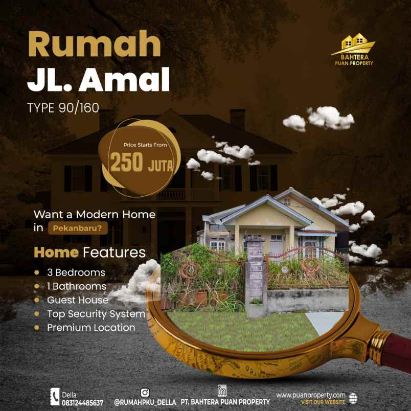 Rumah Jl Amal Pasir Putih Pekanbaru