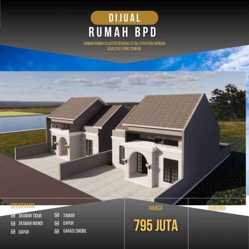 rumah luas siap huni perumahan bpd 3 4 tlogomulyo