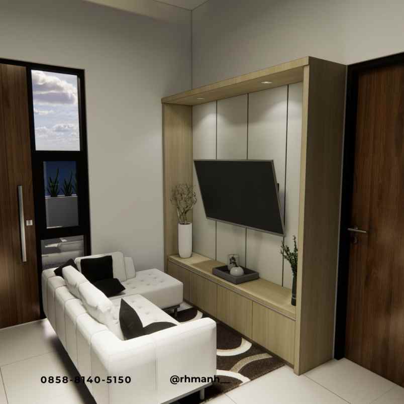 rumah modern tropis di sleman