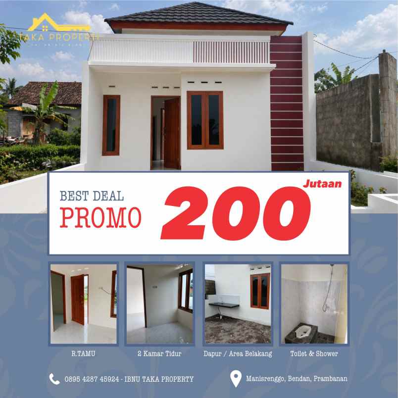 rumah murah 200 jutaan utara prambanan
