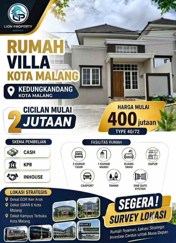 rumah nuansa villa puncak annisa kota malang