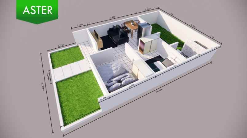 rumah subsidi tangerang siap huni cicilan 1jt bln flat
