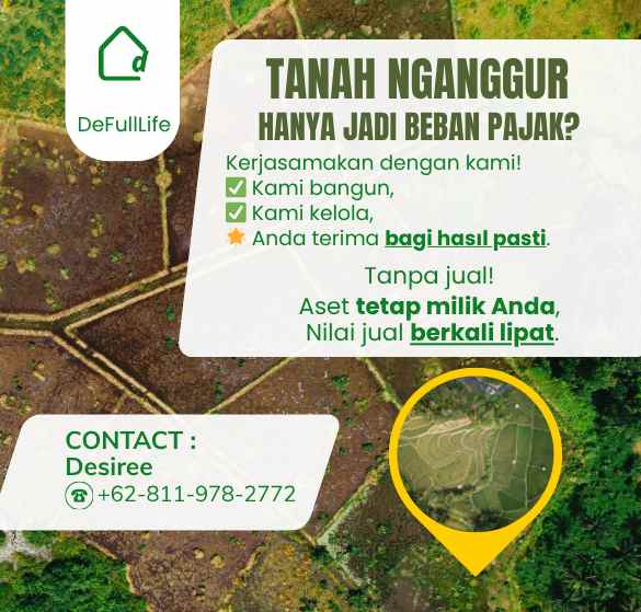 sayang tanah nganggur jadikan cuan