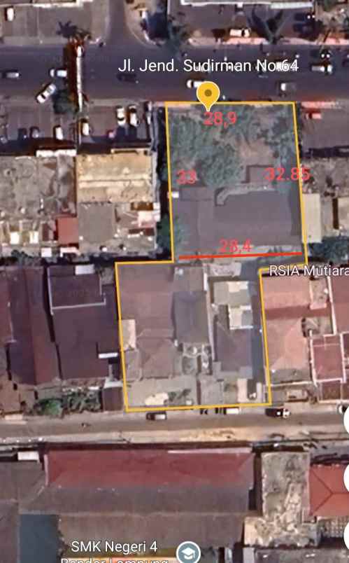 tanah dan bangunan lama di enggal bandar lampung