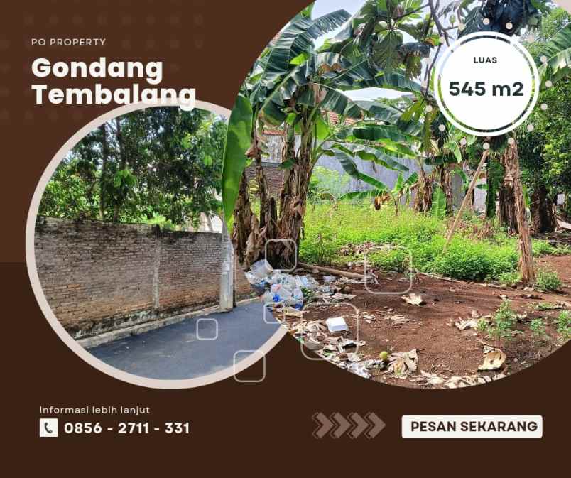 tanah gondang tembalang cocok untuk dibangun rumah kos