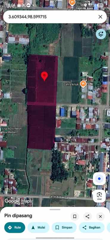 tanah kosong kampung lalang medan sunggal