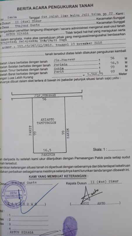 tanah kosong kampung lalang medan sunggal