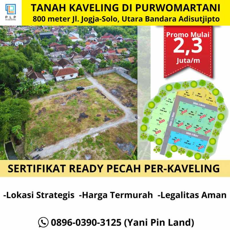 tanah murah area purwomartani kalasan
