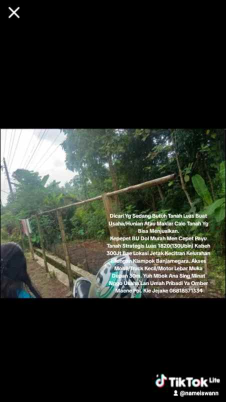 tanah murah luas strategis