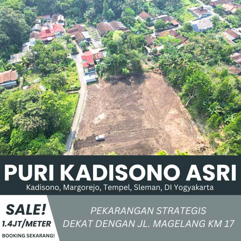 tanah pekarangan 1 4jt meter di dekat rsud sleman