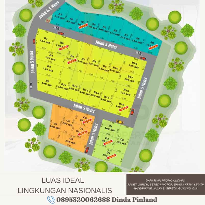 tanah pekarangan dekat jl magelang km 9