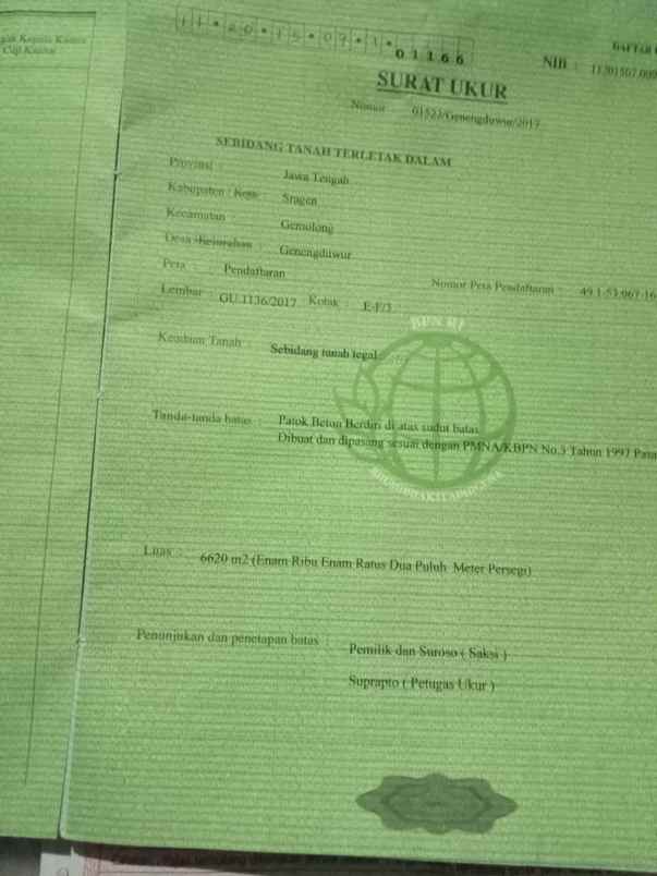 tanah pekarangan zona kuning dijual cepat 8000 mt2