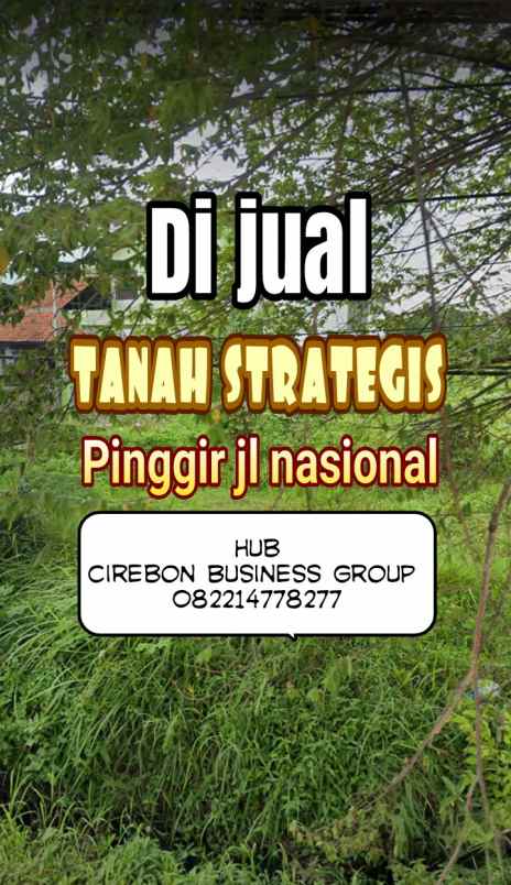 tanah strategis di bawah harga pasaran