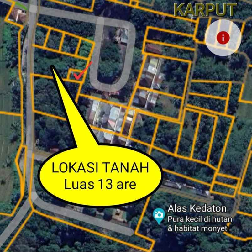 dijual 13 are jl alas kedaton kukuh marga tabanan