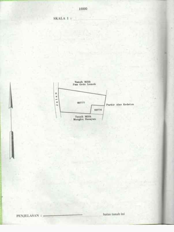 dijual 13 are jl alas kedaton kukuh marga tabanan