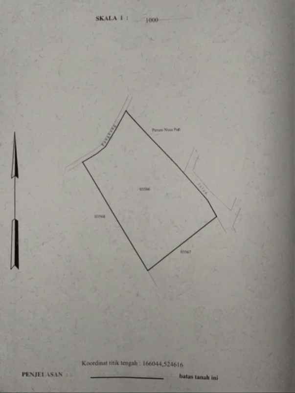 dijual 48 are jl raya kampial riyun permai