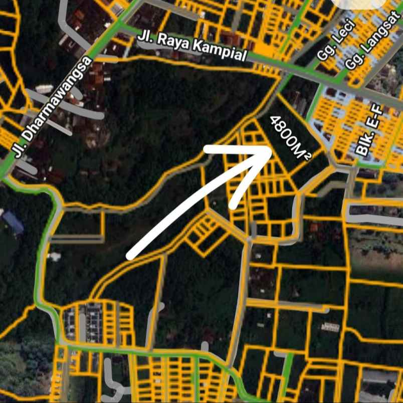 dijual 48 are jl raya kampial riyun permai
