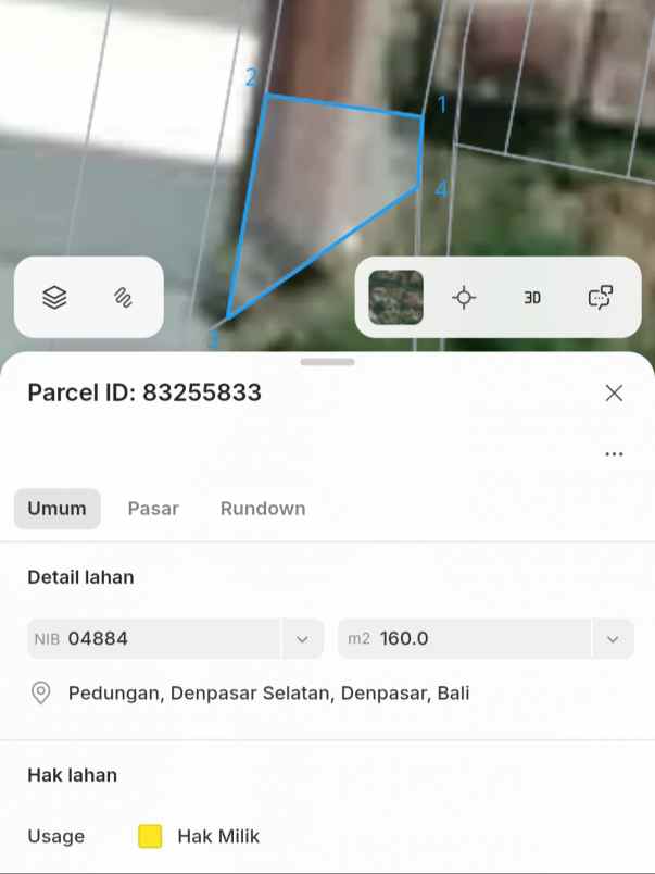 dijual 90m jl kubudayu pesanggaran sesetan denpasar