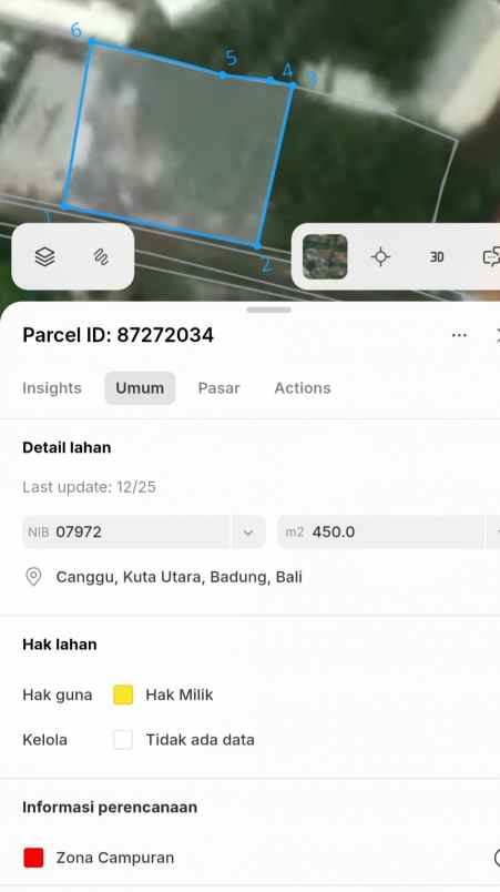 dijual 90m jl kubudayu pesanggaran sesetan denpasar