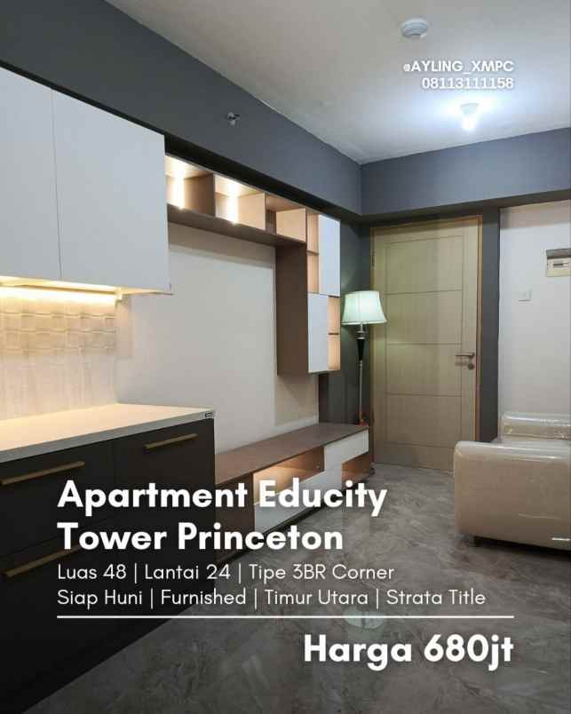 dijual apartemen educity