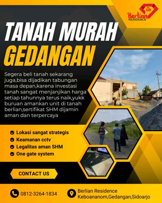 dijual cepat lahan siap bangun harga dibawah pasaran