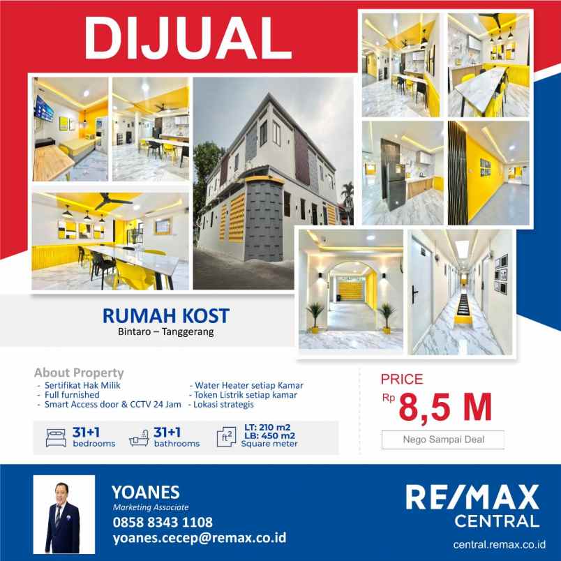 dijual kost bintaro tanggerang selatan