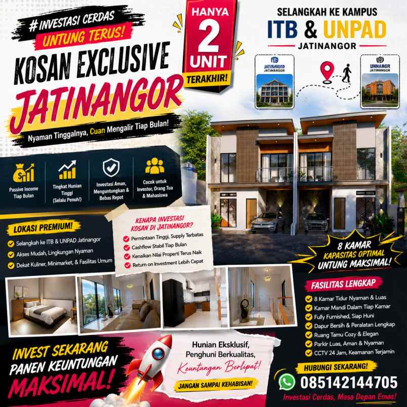 dijual kost jalan caringin