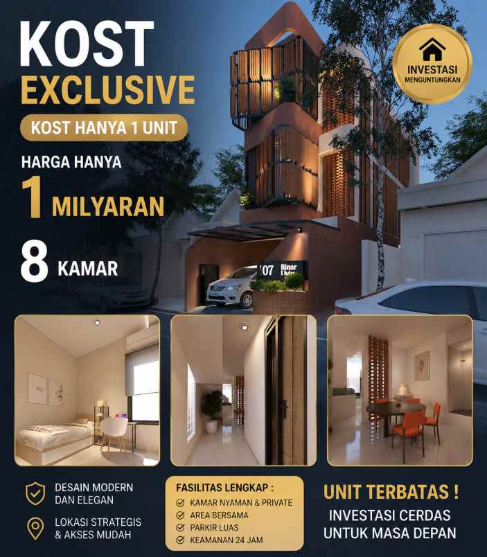 dijual kost jalan caringin