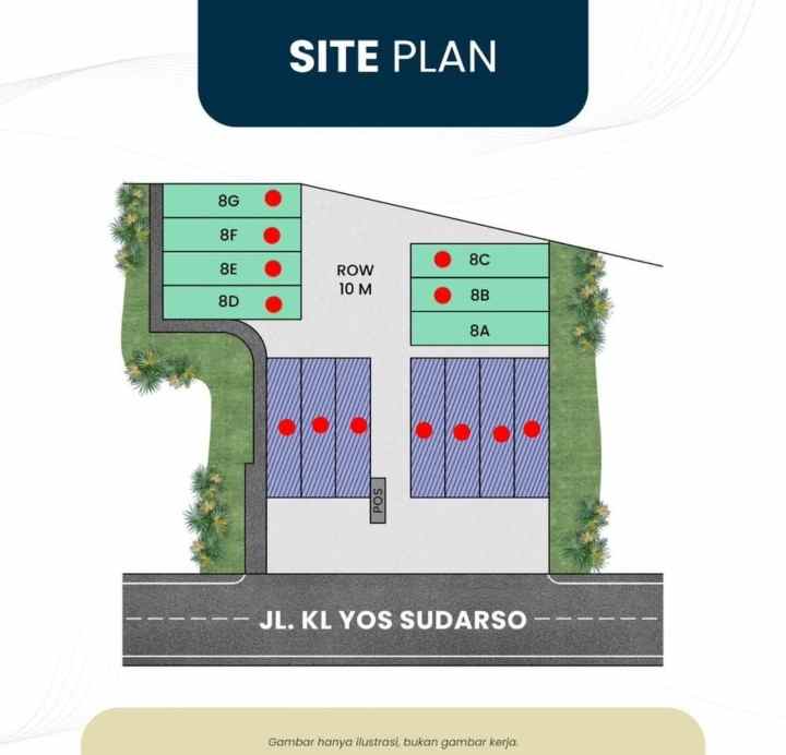 dijual ruko gudang kantor jalan yos sudarso mons