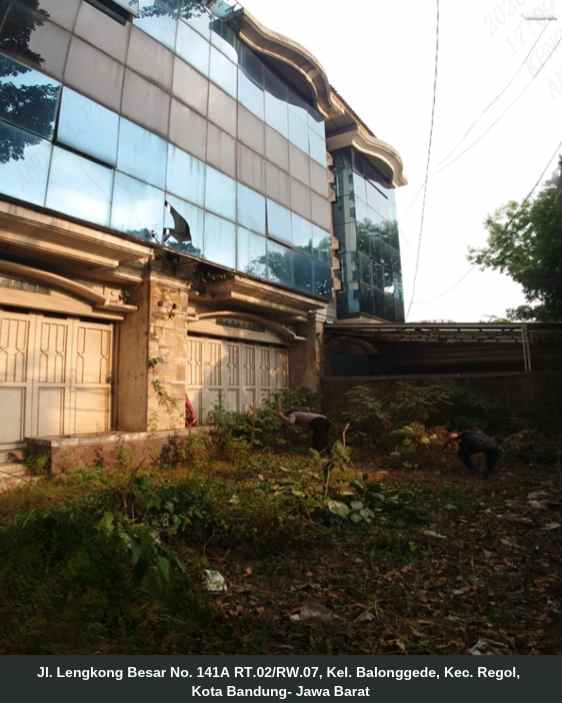 dijual ruko gudang kantor jl lengkong besar no 141a